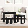 vidaXL Tables gigognes 3 pcs Ch&ecirc;ne noir Bois d'ing&eacute;nierie