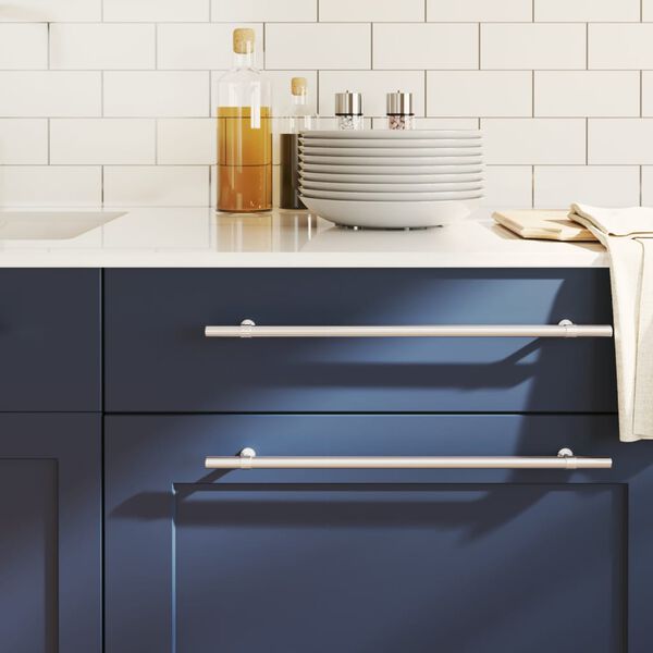 vidaXL Poign&eacute;es d'armoire 20 pcs argent&eacute; 320 mm acier inoxydable