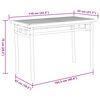 vidaXL Ensemble &agrave; manger de jardin 5 pcs bambou