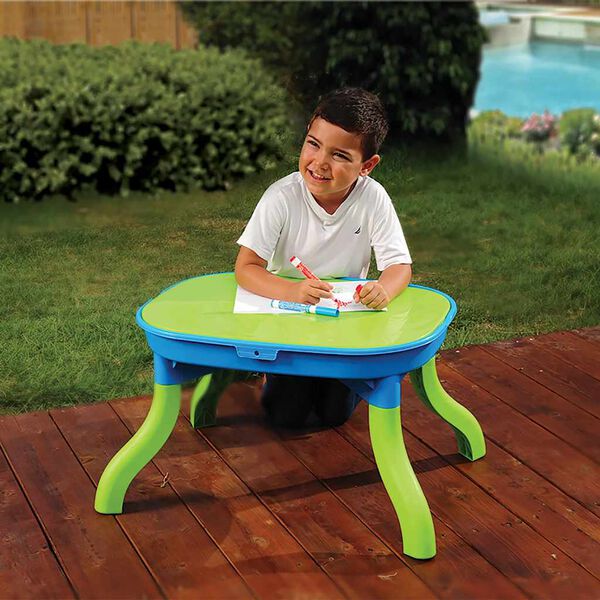 vidaXL Table à sable et à eau 3 en 1 pour enfants 67,5x52x38 cm PP