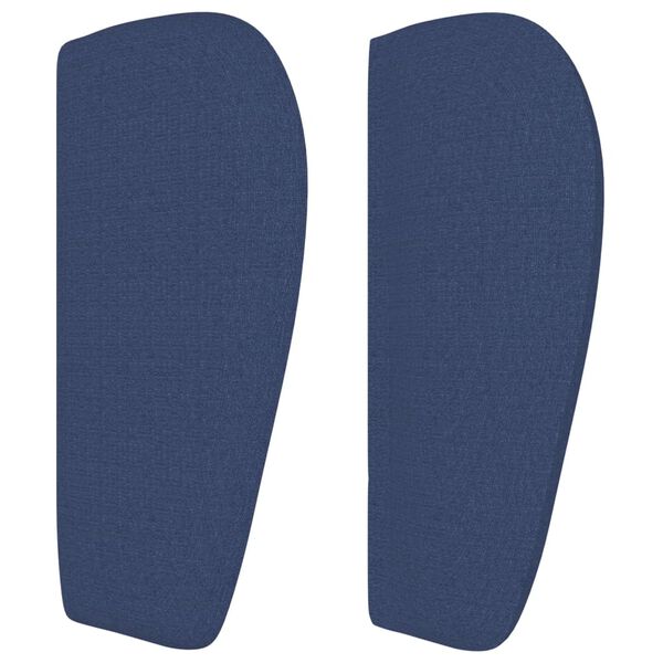 vidaXL T&ecirc;te de lit avec oreilles Bleu 163x23x78/88 cm Tissu