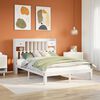vidaXL Lit biblioth&egrave;que sans matelas blanc 160x200 cm bois pin massif