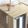 vidaXL Bureau Ch&ecirc;ne Sonoma 130 x 50.5 x 75 cm Bois d'ing&eacute;nierie