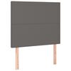 vidaXL T&ecirc;te de lit Gris 80x5x118/128 cm Similicuir