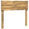 vidaXL T&ecirc;te de lit en bois brut ROSTOCK Blanc 100 cm