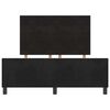 vidaXL Lit &agrave; ressorts avec t&ecirc;te de lit Noir 160 x 200 cm Velours