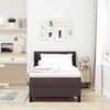 vidaXL Lit boxspring avec matelas Marron fonc&eacute; 100 x 200 cm