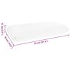 vidaXL Coussin de sommeil Uni Blanc 70 x 36 x 13 cm