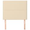 vidaXL T&ecirc;te de lit Cr&egrave;me 100x5x118/128 cm Tissu