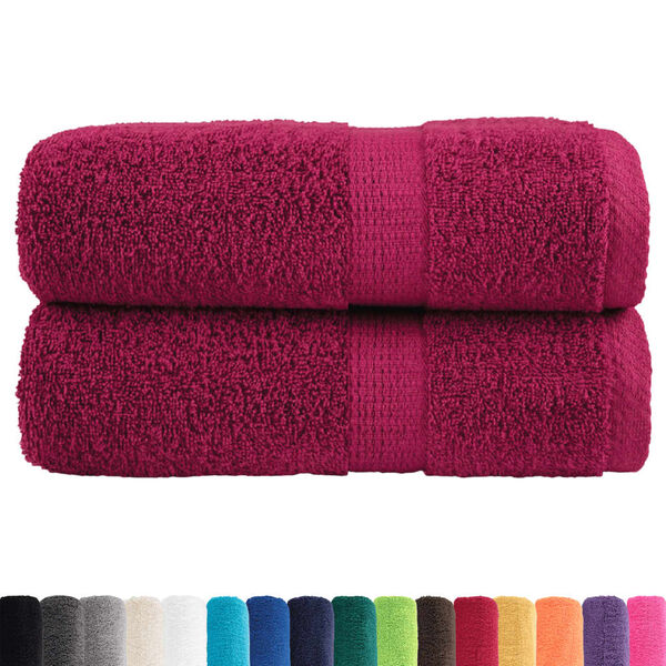 vidaXL Serviettes d'invit&eacute; de qualit&eacute; sup&eacute;rieure SOLUND 2 pcs bordeaux