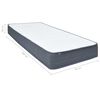 vidaXL Matelas de sommier tapissier 200x80x20 cm