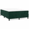 vidaXL Cadre de lit vert fonc&eacute; 140x200 cm velours