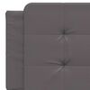 vidaXL Cadre de lit sans matelas Zadar gris 160x200 cm similicuir