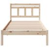 vidaXL Cadre de lit Marron 75 x 190 cm Pin massif
