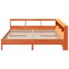 vidaXL Lit biblioth&egrave;que sans matelas cire marron 180x200 cm pin massif