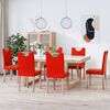 vidaXL Chaises &agrave; manger lot de 6 rouge similicuir