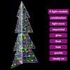 vidaXL Sapin de No&euml;l avec 160 LED Multicolore 150 cm Acrylique