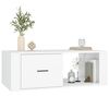 vidaXL Table basse Blanc 100x50,5x35 cm Bois d'ing&eacute;nierie