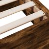 vidaXL Cadre de lit avec tiroirs sans matelas chêne fumé 75x190 cm