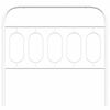 vidaXL T&ecirc;te de lit de remplacement m&eacute;tal blanc 100 cm