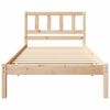 vidaXL Cadre de lit avec t&ecirc;te de lit Marron 90 x 190 cm Pin massif