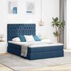 vidaXL Lit avec rangement et matelas Bleu 140 x 200 cm Polyester