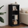 vidaXL Buffet avec lumi&egrave;res LED noir 41x37x100 cm