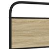 vidaXL Cadre de lit sans matelas 120x200 cm ch&ecirc;ne sonoma