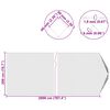 vidaXL Cl&ocirc;ture en treillis m&eacute;tallique Galvanis&eacute; 2 x 20 m Verre