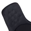 Venture Home Chaises &agrave; manger lot de 2 Velvet Deluxe Polyester noir