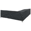 vidaXL Housse pour meubles Noir 330 x 255 x 80 cm Tissu Oxford 420D