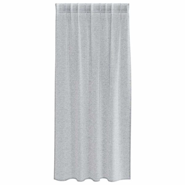vidaXL Rideau en Voile 2 pcs Gris fonc&eacute; 175 x 140 cm Polyester
