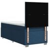 vidaXL Sommier &agrave; lattes de lit avec matelas Bleu 100x200 cm Tissu