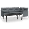 vidaXL Salon de jardin 2 pcs anthracite acier