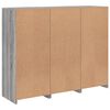 vidaXL Buffets avec lumi&egrave;res LED 3 pcs sonoma gris bois d'ing&eacute;nierie
