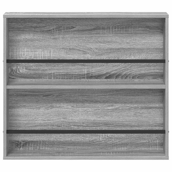 vidaXL &Eacute;tag&egrave;re &agrave; magazines avec &eacute;tag&egrave;re Gris Sonoma 80 x 12 x 70 cm