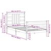 vidaXL Cadre de lit sans matelas 100x200 cm bois massif de pin