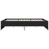 vidaXL Cadre de lit sans matelas noir 140x200 cm