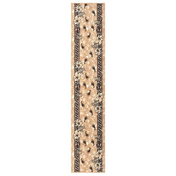 vidaXL Tapis BCF Beige 80x500 cm