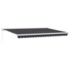 vidaXL Auvent R&eacute;tractable Anthracite 450 &times;300 cm Tissu et M&eacute;tal