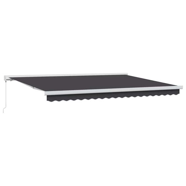 vidaXL Auvent R&eacute;tractable Anthracite 450 &times;300 cm Tissu et M&eacute;tal