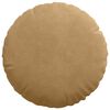 vidaXL Coussins de si&egrave;ge 2 pcs Marron &Oslash; 40 x 13 cm Velours