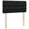 vidaXL Sommier &agrave; lattes de lit et matelas Noir 80x200 cm Velours