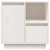 vidaXL Tables de chevet 2 pcs Blanc 50x34x50 cm Bois de pin massif