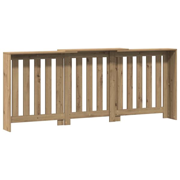 vidaXL Cache-radiateur ch&ecirc;ne artisanal 205x21,5x83,5 cm