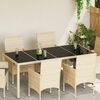 vidaXL Plateau de table 4 pcs Noir verre tremp&eacute;