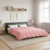 vidaXL Duvet complet toute l'ann&eacute;e Rose 200 x 220 cm Microfibre