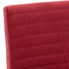 vidaXL Chaises &agrave; manger lot de 4 rouge bordeaux tissu