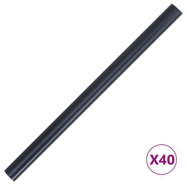 vidaXL Tans de jardin pour l'intimit&eacute; 2 pcs Gris fonc&eacute; 35 x 0,19 m PVC