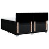 vidaXL Sommier &agrave; lattes de lit avec matelas Noir 200x200 cm Tissu
